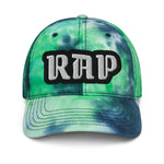 CUSTOM TIE-DYE DAD HAT • RAP STYLE FONT • 1 •