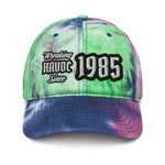 ADD ANY YEAR OF BIRTH!!! WREAKING HAVOC SINCE ???? • CUSTOM TIE-DYE DAD HAT • BIRTHDAY