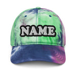 CUSTOM NAME • TIE-DYE DAD HAT • ADD ANY NAME/WORD/YEAR/DATE/AGE/NUMBER