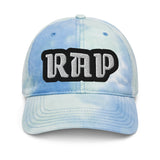 CUSTOM TIE-DYE DAD HAT • RAP STYLE FONT • 1 •