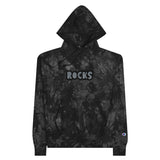 CUSTOM TIE-DYE HOODIE • ROCKS STYLE FONT • 1 •