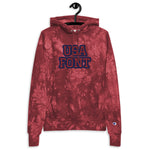 CUSTOM TIE-DYE HOODIE • USA STYLE FONT • 2 •