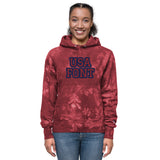 CUSTOM TIE-DYE HOODIE • USA STYLE FONT • 2 •