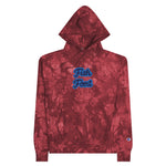 CUSTOM TIE-DYE HOODIE • FISH STYLE FONT • 2 •