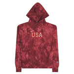 CUSTOM TIE-DYE HOODIE • USA STYLE FONT • 1 •