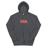 CUSTOM UNISEX HOODIE • USA STYLE FONT • 1 •