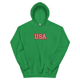 CUSTOM UNISEX HOODIE • USA STYLE FONT • 1 •