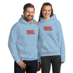 CUSTOM UNISEX HOODIE • USA STYLE FONT • 1 •