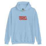 CUSTOM UNISEX HOODIE • USA STYLE FONT • 1 •