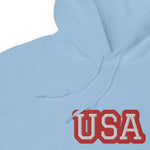 CUSTOM UNISEX HOODIE • USA STYLE FONT • 1 •