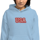 CUSTOM UNISEX HOODIE • USA STYLE FONT • 1 •