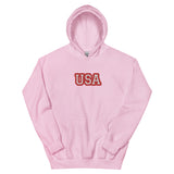 CUSTOM UNISEX HOODIE • USA STYLE FONT • 1 •