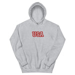 CUSTOM UNISEX HOODIE • USA STYLE FONT • 1 •