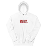 CUSTOM UNISEX HOODIE • USA STYLE FONT • 1 •