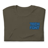 CUSTOM T-SHIRT • TECH STYLE FONT • 2 •