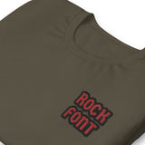 T-SHIRT • CUSTOM TEXT • ROCK FONT • 2 LINES •