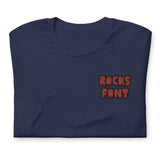 T-SHIRT • CUSTOM TEXT • ROCKS FONT • 2 LINES •