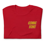 CUSTOM T-SHIRT • COMIC STYLE FONT • 2 •