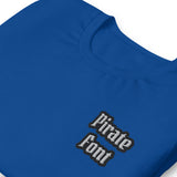 CUSTOM T-SHIRT • PIRATE STYLE FONT • 2 •