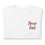 CUSTOM T-SHIRT • CHRISTMAS STYLE FONT • 2 •